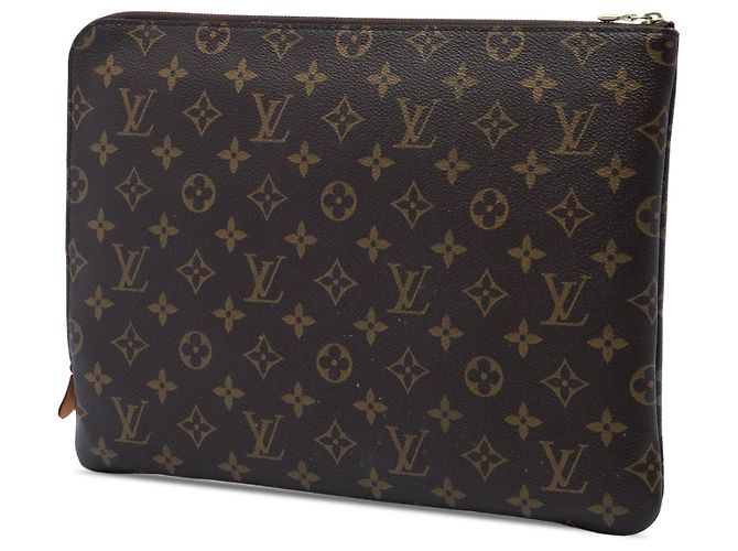 Borsa a pochette Louis Vuitton Monogram Etui Voyage GM Marrone - vista 2