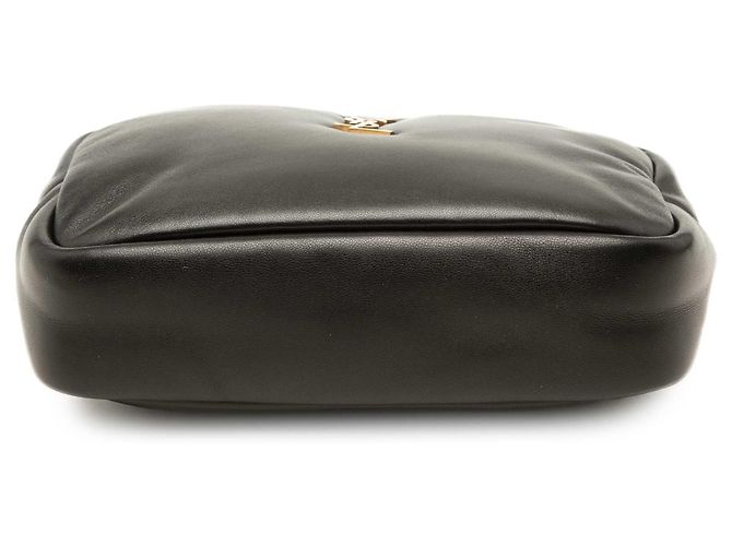 Autre Marque Pouch Calypso Saint Laurent in pelle d'agnello matelassé nera Nero - vista 3