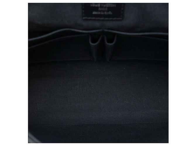 Borsa a tracolla Louis Vuitton District MM Damier Graphite Nera Nero - vista 4