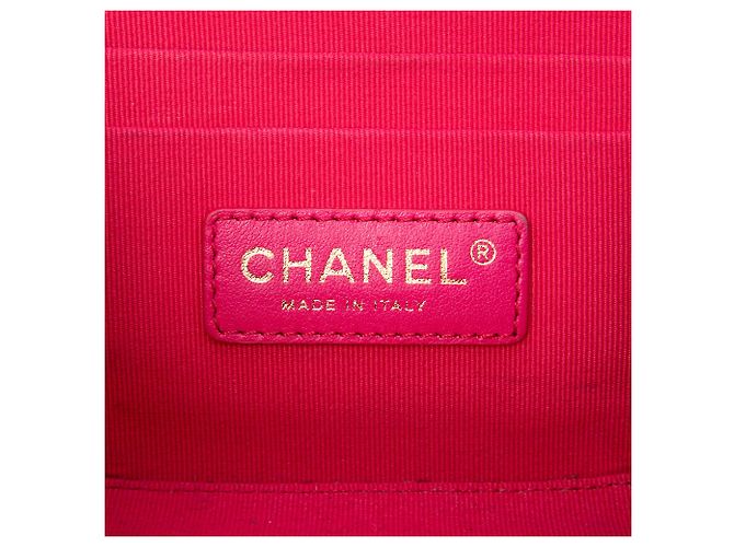 Piccola borsa vanity Chanel in pelle di vitello trapuntata nera con catena e borsa satchel Nero - vista 5