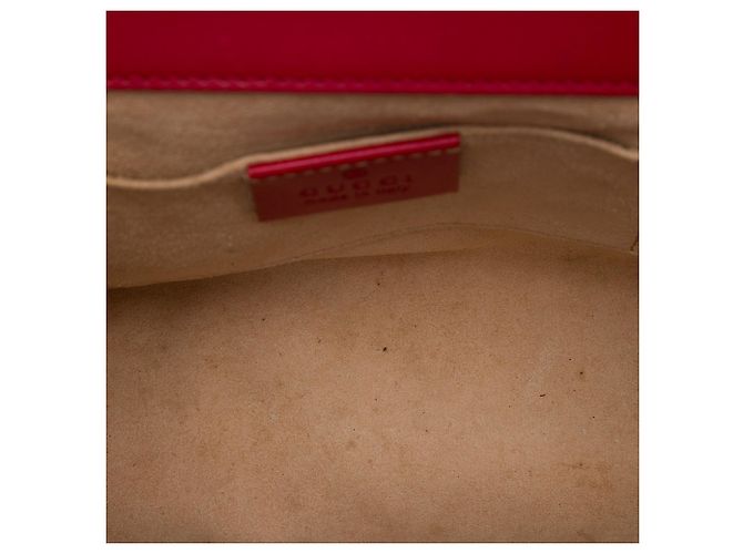 Padlock Borsa a tracolla Gucci Small Guccissima con lucchetto, rossa Rosso - vista 4