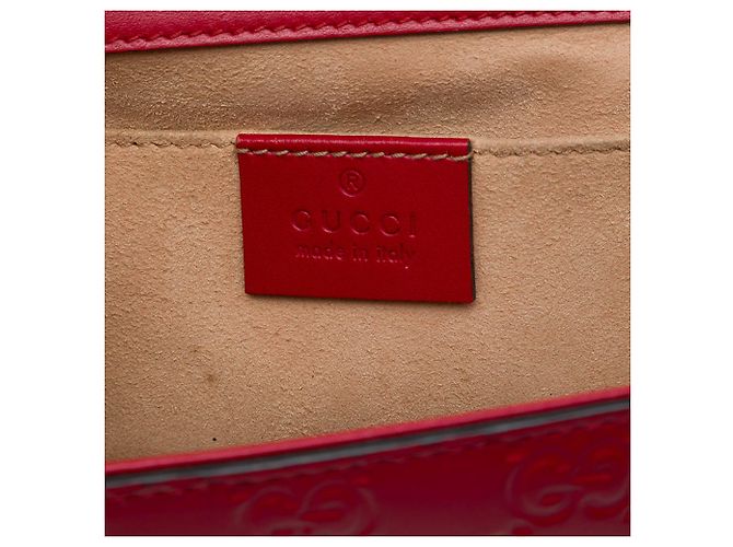 Padlock Borsa a tracolla Gucci Small Guccissima con lucchetto, rossa Rosso - vista 5