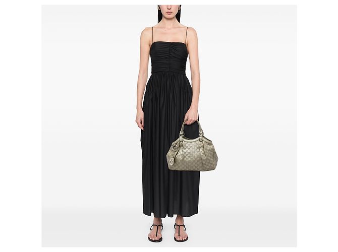 Borsa Tote Gucci Medium Guccissima Sukey Oro D'oro - vista 5