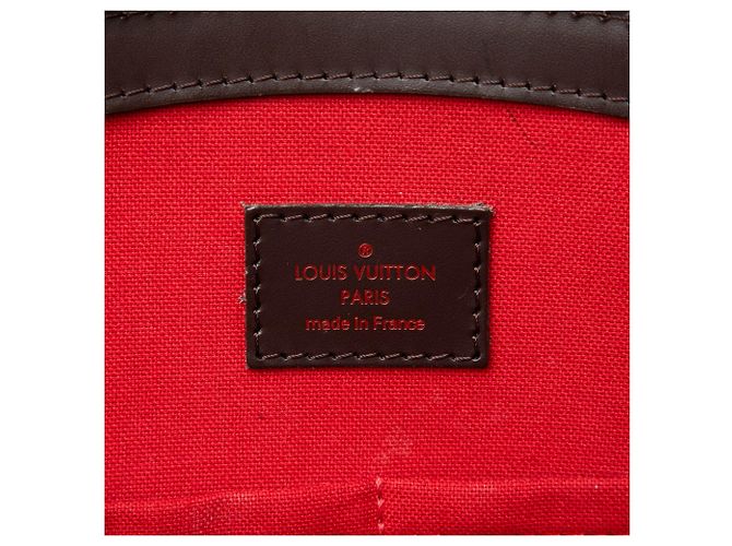 Borsa a tracolla Louis Vuitton Damier Ebene Verona MM Marrone - vista 5