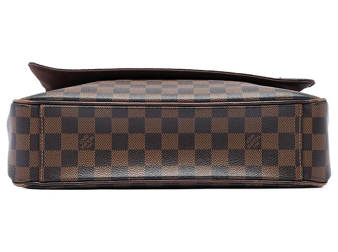 Borsa a tracolla Louis Vuitton Damier Ebene Shelton MM Marrone - vista 3