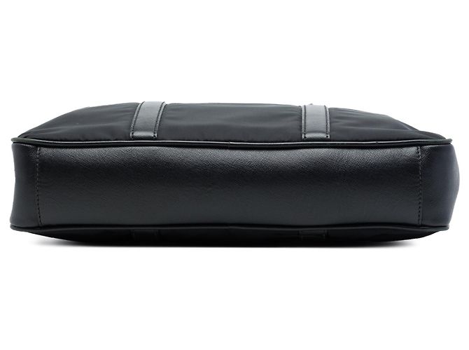 Mala de negócios Prada em Tessuto com acabamento Saffiano preta Preto - vista 3