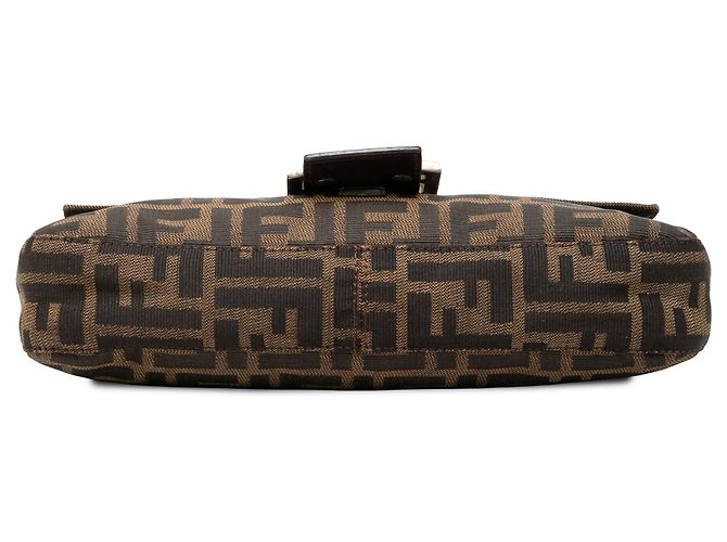 Fendi Zucca Canvas Baguette Schultertasche Braun - Ansicht 3
