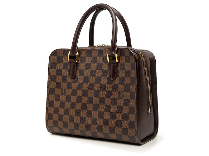 Sac à main Louis Vuitton Damier Ebene Triana Marron - vue 2