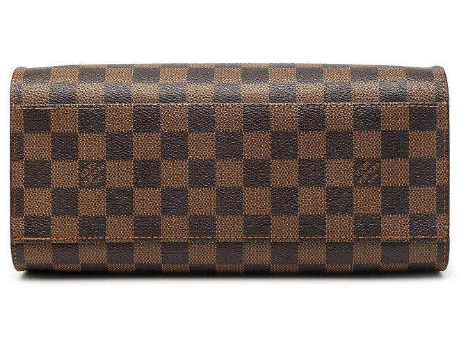 Sac à main Louis Vuitton Damier Ebene Triana Marron - vue 3