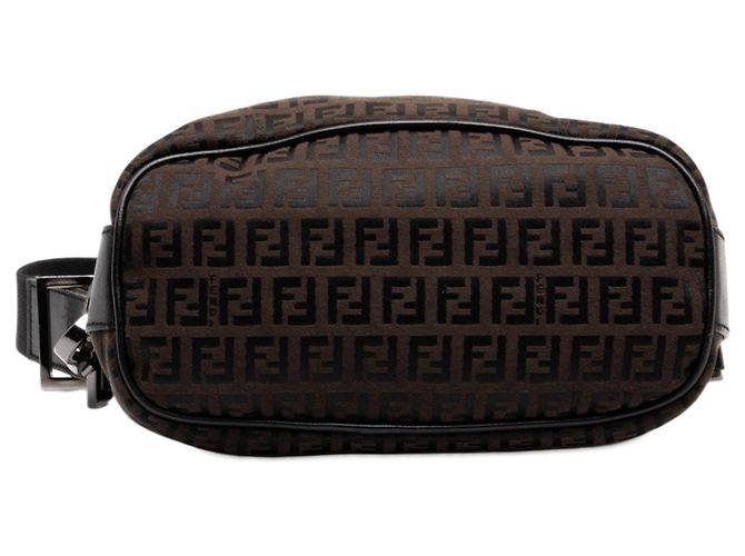 Borsa a tracolla Fendi Zucchino Canvas marrone - vista 3