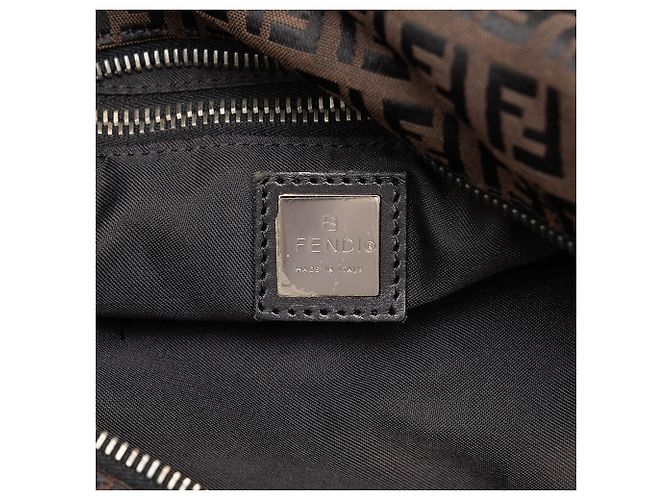 Borsa a tracolla Fendi Zucchino Canvas marrone - vista 5