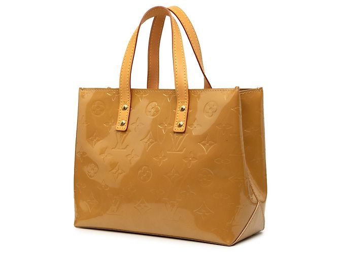 Bolsa Louis Vuitton Monogram Vernis Reade PM Bege - vista 2