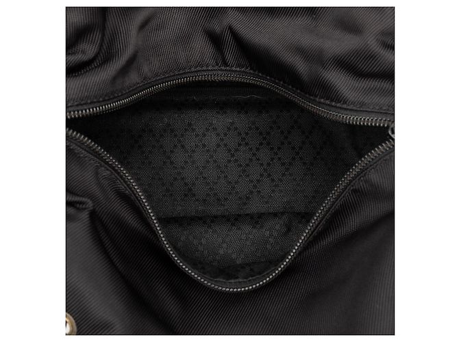 Bamboo Bolsa Gucci de nylon preta com bambu Preto - vista 4