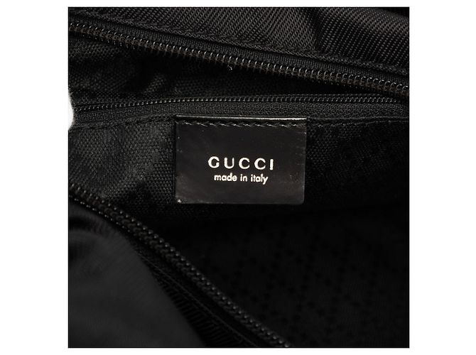 Bamboo Bolsa Gucci de nylon preta com bambu Preto - vista 5