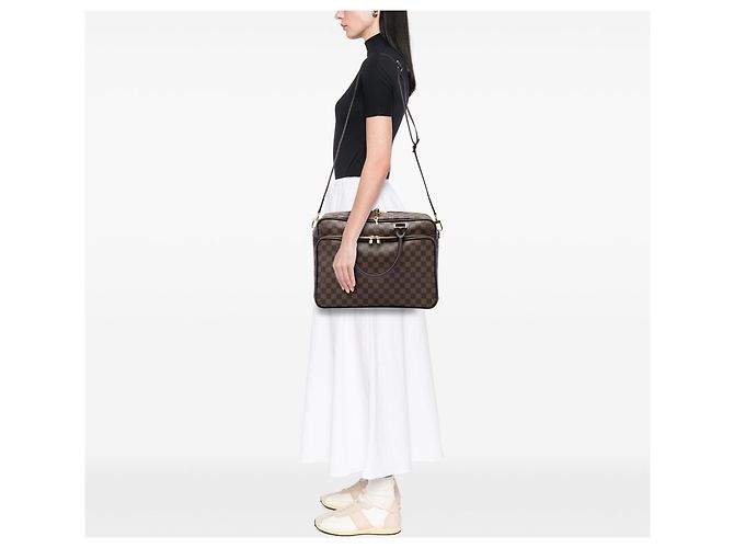 Borsa Business Icare Louis Vuitton Damier Ebene Marrone - vista 5