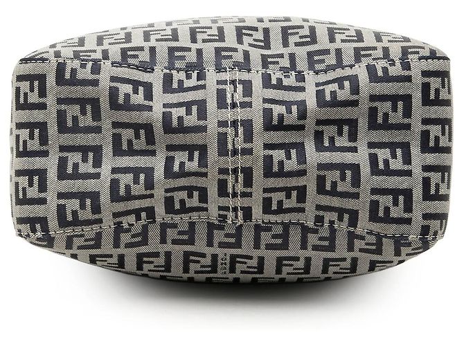 Bolso de hombro Fendi Zucchino Canvas Gris - vista 3