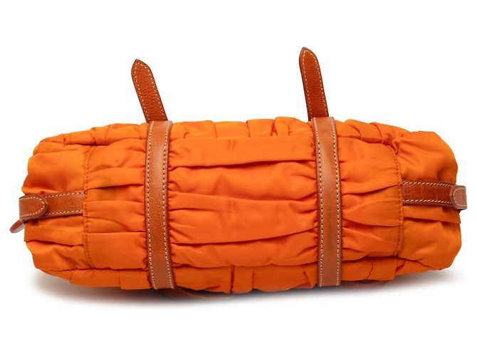 Prada Tessuto Gaufre Satchel Orange - Ansicht 3