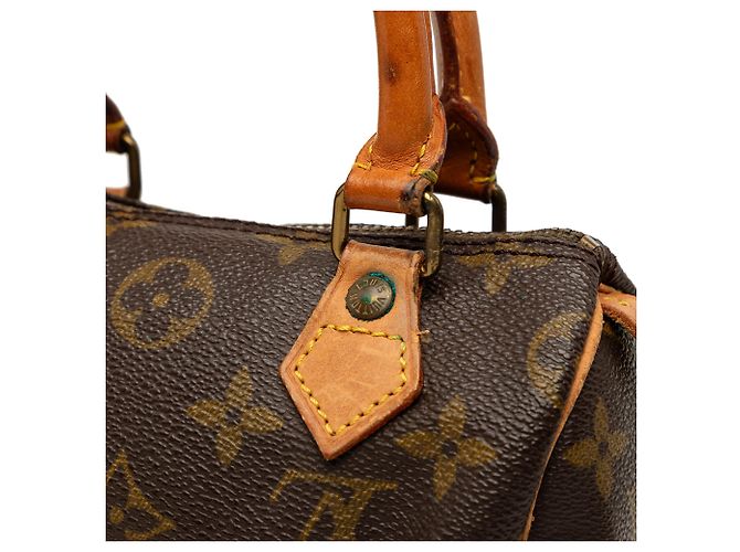 Borsa Louis Vuitton Monogram Mini Speedy HL Marrone - vista 7