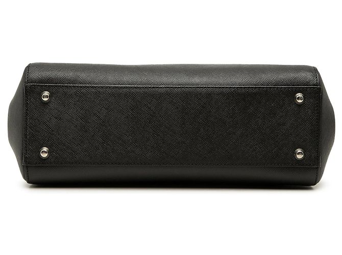 Borsa a mano Burberry in pelle nera Nero - vista 3