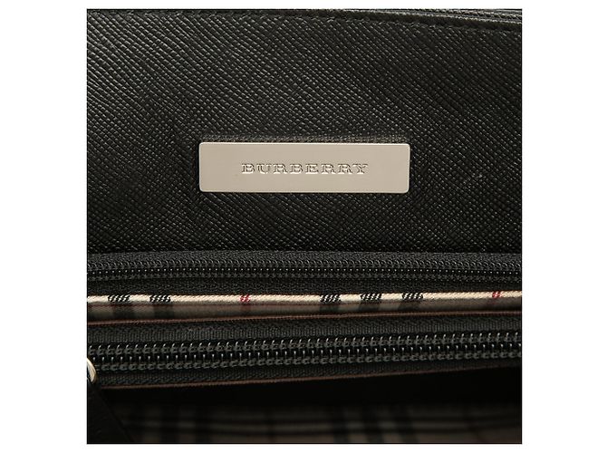 Borsa a mano Burberry in pelle nera Nero - vista 5