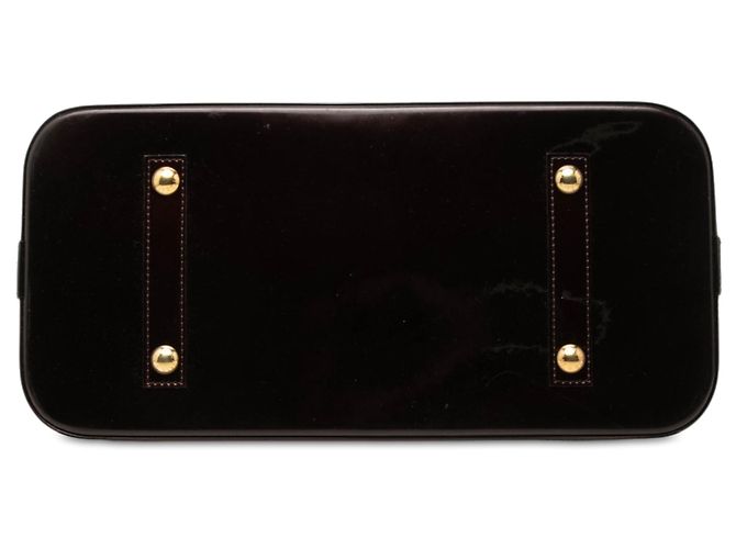 mala Louis Vuitton Monogram Vernis Alma GM Roxa Roxo - vista 3