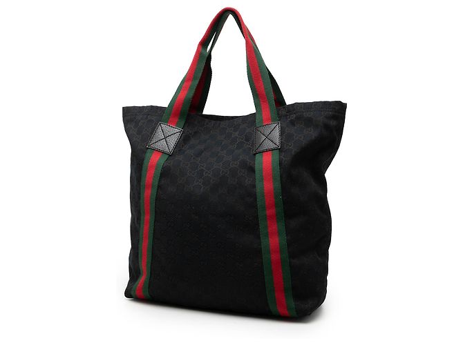 Tote Gucci GG Canvas Web Nera Nero - vista 2