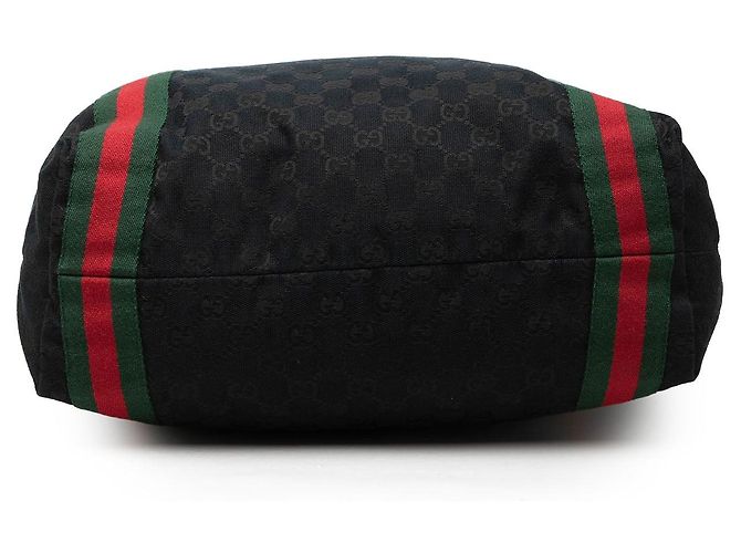 Tote Gucci GG Canvas Web Nera Nero - vista 3