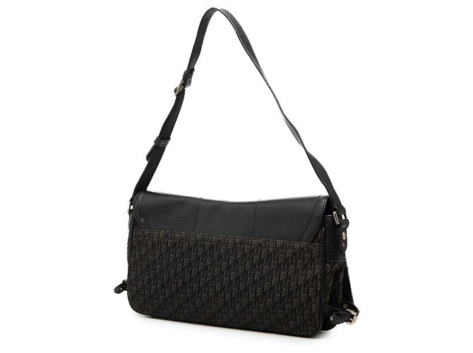 Autre Marque Bolsa de Ombro Street Chic Diorissimo Trotter Canvas Preta Dior Preto - vista 2