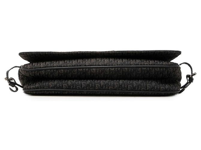 Autre Marque Bolsa de Ombro Street Chic Diorissimo Trotter Canvas Preta Dior Preto - vista 3