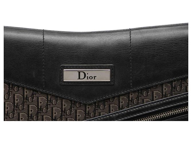 Autre Marque Bolsa de Ombro Street Chic Diorissimo Trotter Canvas Preta Dior Preto - vista 6