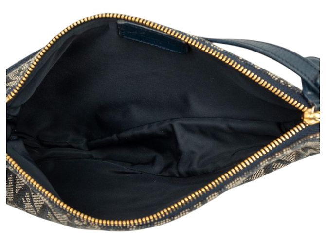 Autre Marque Borsa a spalla Pochette Saddle Mini Diorissimo in tela blu Dior - vista 4
