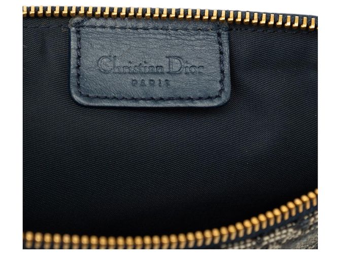 Autre Marque Borsa a spalla Pochette Saddle Mini Diorissimo in tela blu Dior - vista 5