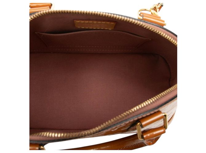 Louis Vuitton Monogram Vernis Alma BB Satchel Braun - Ansicht 4