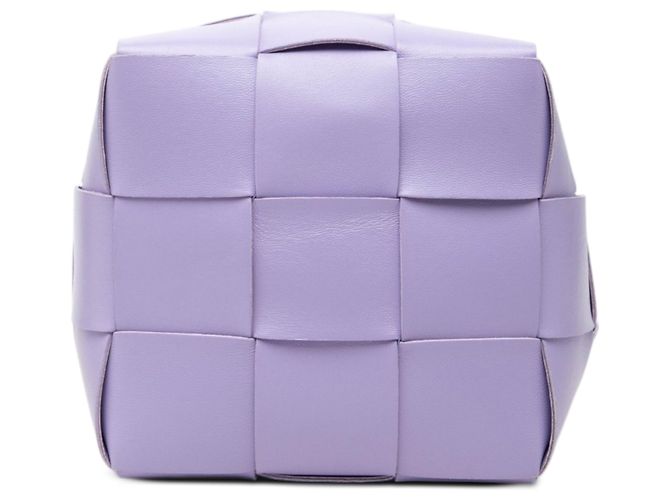 Borsa a secchiello Bottega Veneta Small Nappa Maxi Intrecciato Cassette Purple Porpora - vista 3