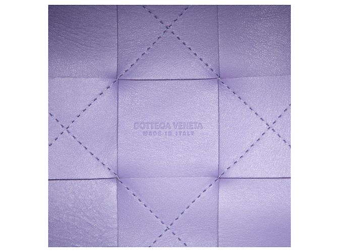 Borsa a secchiello Bottega Veneta Small Nappa Maxi Intrecciato Cassette Purple Porpora - vista 5