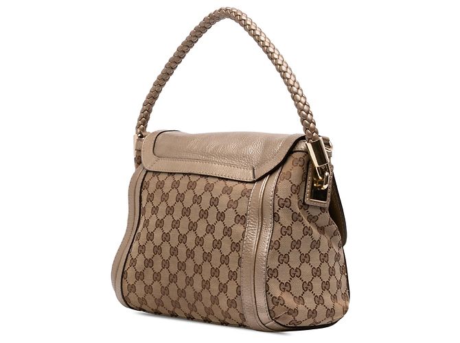 Borsa a patta Bella Gucci GG Canvas Beige - vista 2