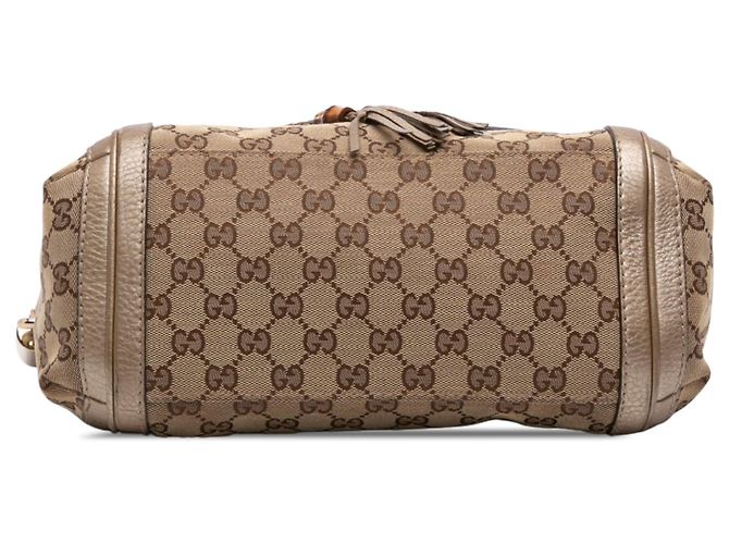 Borsa a patta Bella Gucci GG Canvas Beige - vista 3