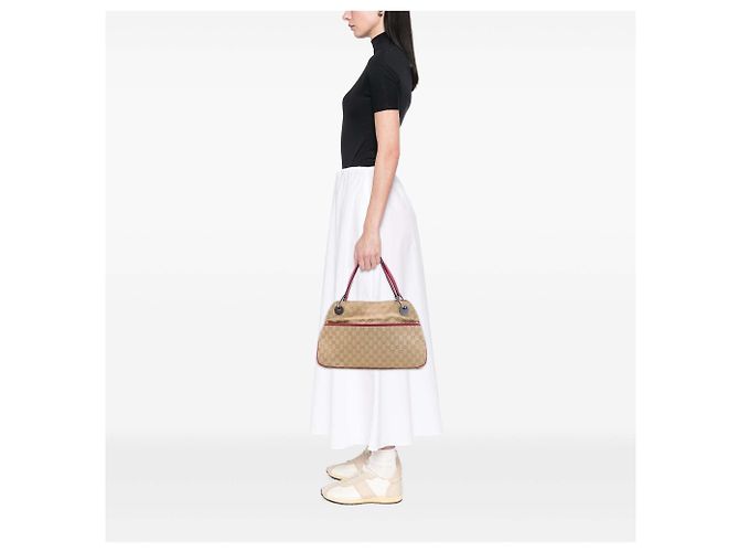 Bolsa de Ombro Gucci GG Canvas Eclipse vermelha Vermelho - vista 6
