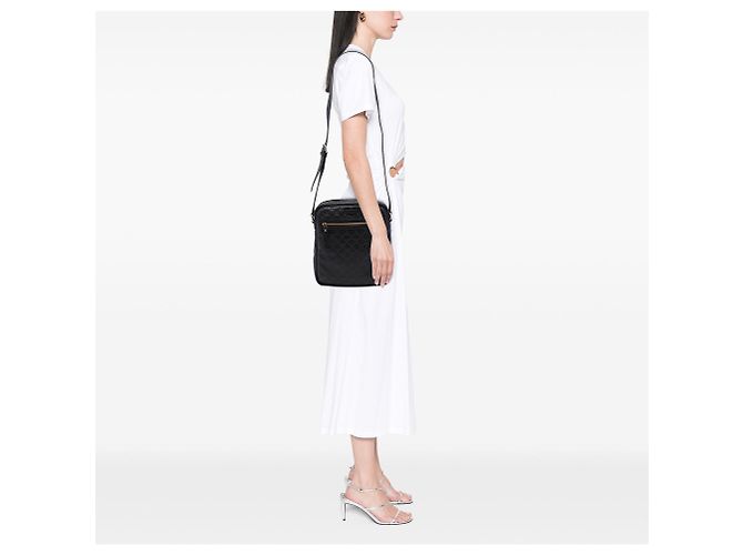 Borsa crossbody Gucci Guccissima nera Nero - vista 6