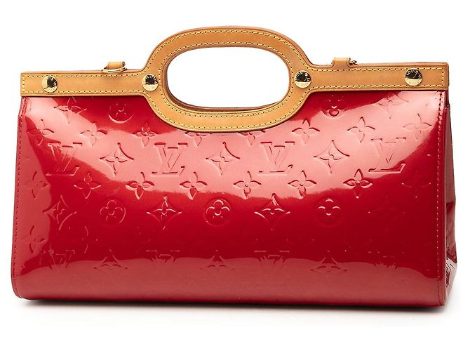 Borsa Satchel Louis Vuitton Monogram Vernis Roxbury Drive Rossa Rosso - vista 2