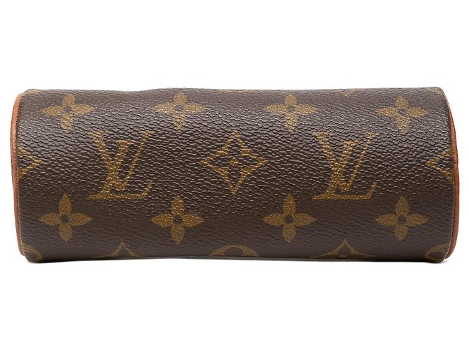 Louis Vuitton Monogram Papillon Pochette Handtasche Braun - Ansicht 3