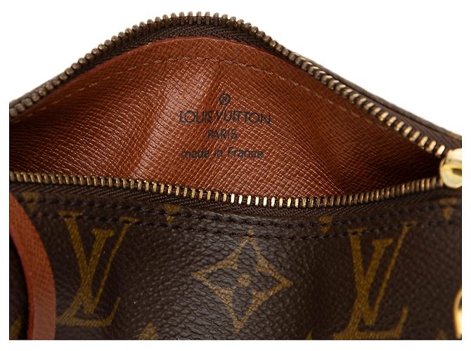 Louis Vuitton Monogram Papillon Pochette Handtasche Braun - Ansicht 5