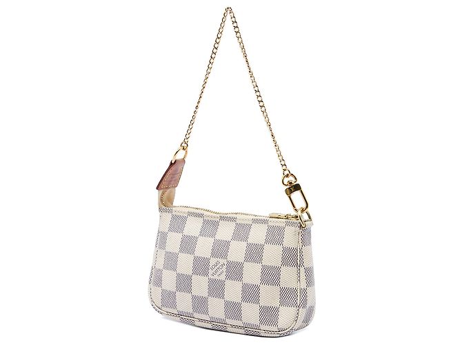 Bolsa Louis Vuitton Damier Azur Mini Pochette Accessoires Branca Branco - vista 2