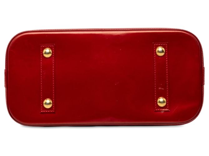 Borsa Louis Vuitton Monogram Vernis Alma PM rossa Rosso - vista 3