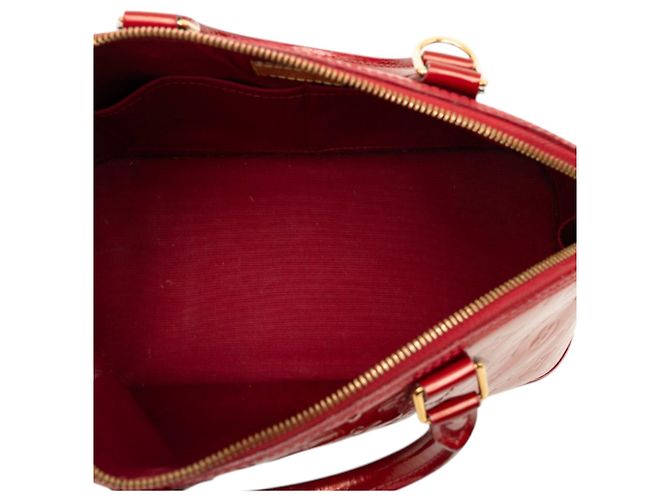 Borsa Louis Vuitton Monogram Vernis Alma PM rossa Rosso - vista 4