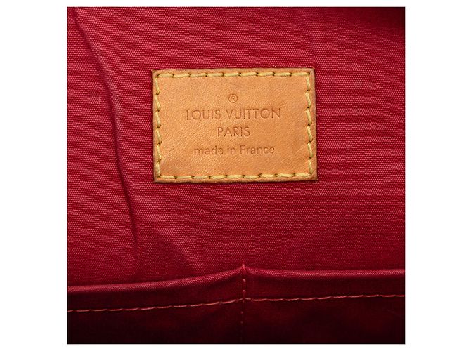 Borsa Louis Vuitton Monogram Vernis Alma PM rossa Rosso - vista 5