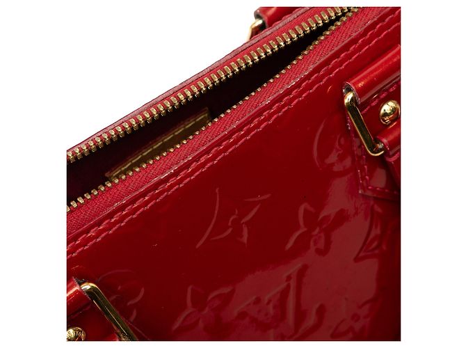 Borsa Louis Vuitton Monogram Vernis Alma PM rossa Rosso - vista 6