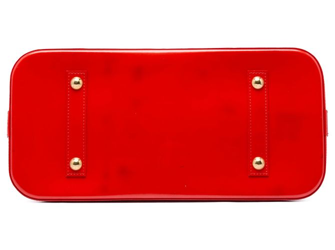 Borsa Louis Vuitton Monogram Vernis Alma GM rossa Rosso - vista 3