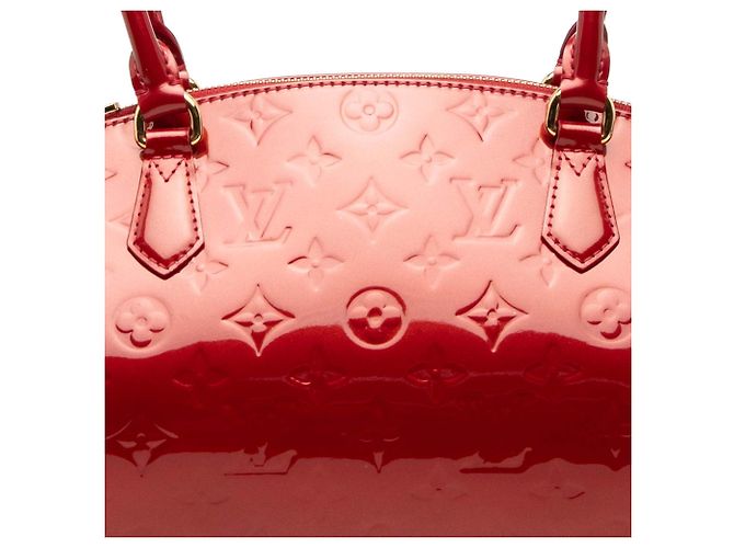 Borsa a tracolla Louis Vuitton Monogram Vernis Sherwood PM rossa Rosso - vista 6