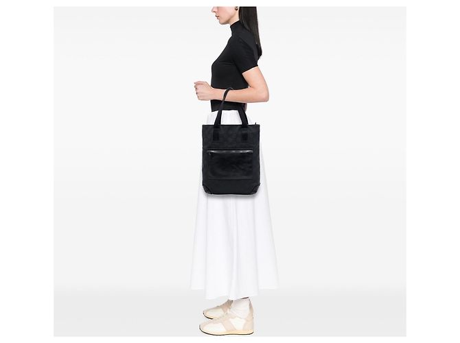 Tote Gucci GG in nylon nero - vista 6